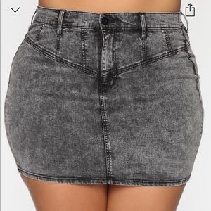 Stretch Denim Skirt